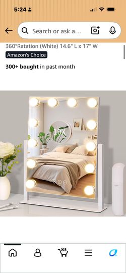 Hollywood Vanity mirror with lights & USB charging port
