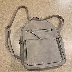 Gray Backpack Purse/bag