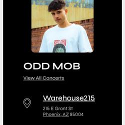 3 GA Odd Mob tickets