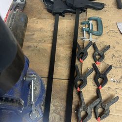 Assortment Of Wood Clamps