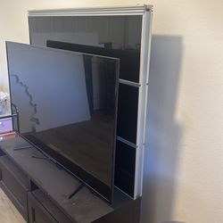 55" LG Smart TV + Modern Black Media Console (Bundle)