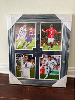 RONALDO SIGNED FRAMED ARTWORK
