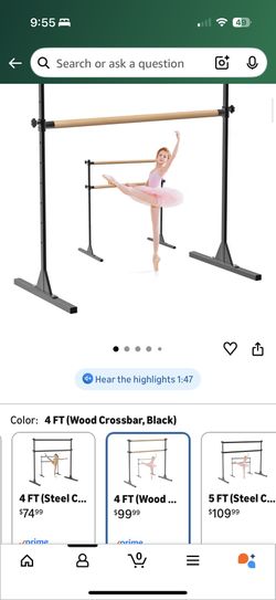 Like New Height Adjustment Ballet Barre