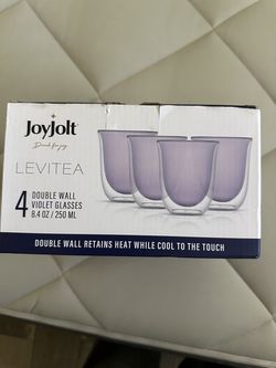 Double walled purple glasses