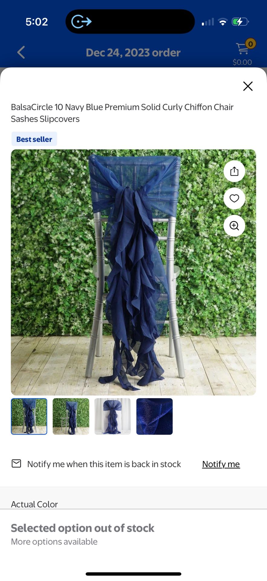 Chair Sashes