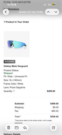 Brand New Oakley Vanguard (white)