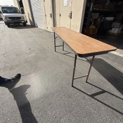 Slim 72 Inch Long Folding Table