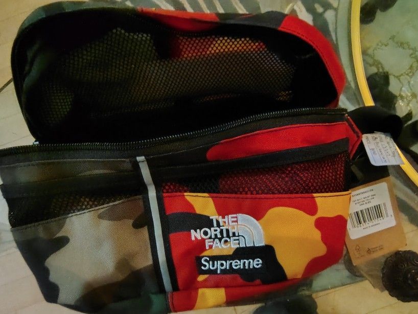 Supreme X The North Face Camo Split waist bag SS24 Brand New