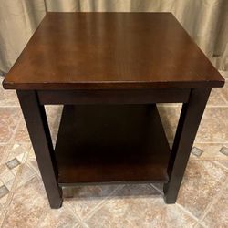 Espresso Side Table
