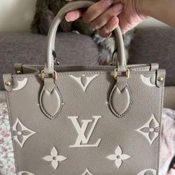Classic old flower full print cow leather jungle bag tote bag tote bag shopping bag shoulder handbag small size women's elephant gray/cream white