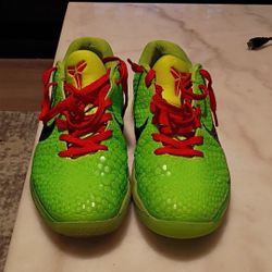 Kobe 6 protro grinches men's size 10