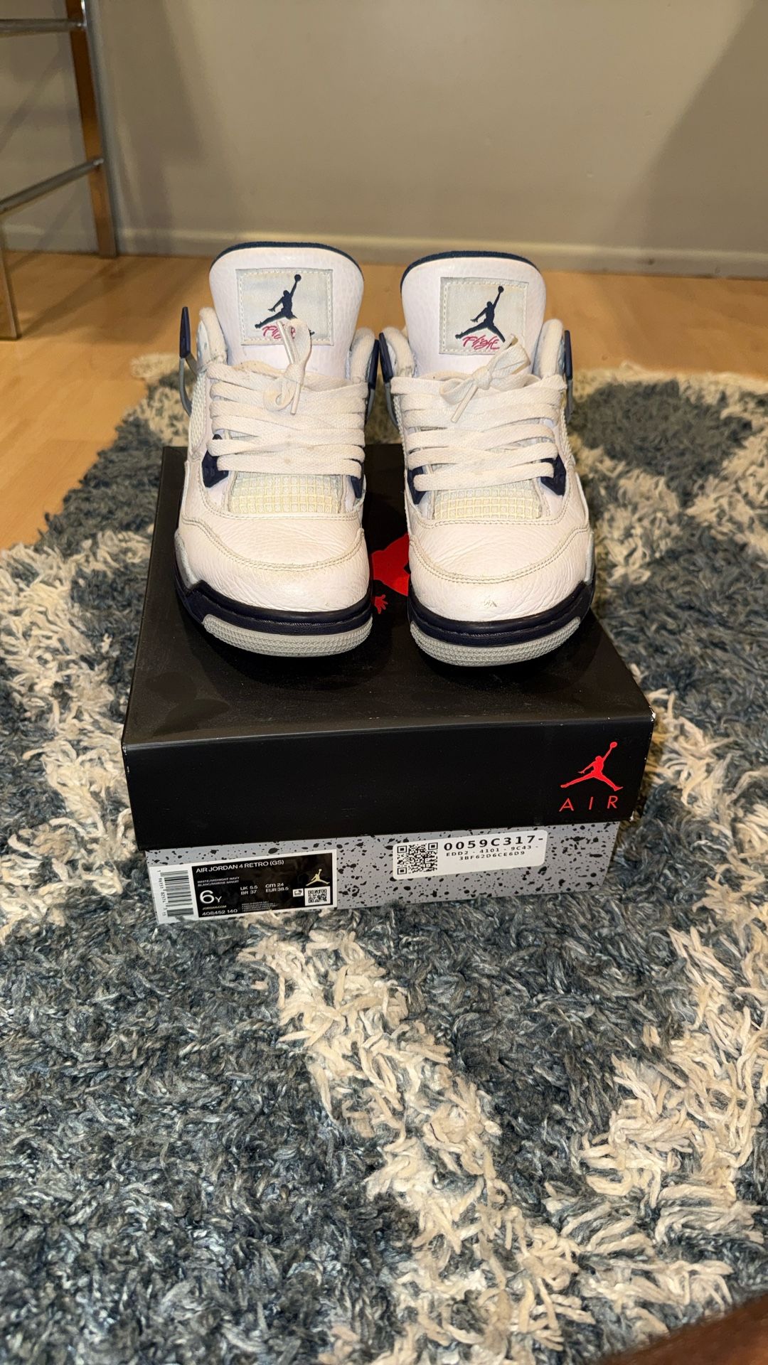 Jordan 4 Gs Midnight Navy Size 6Y