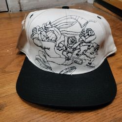 Vintage NWT 90s Looney Tunes NHL Hockey Hat
