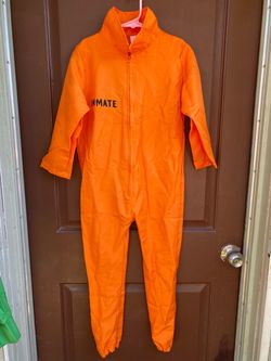 Orange Inmate Jumpsuit Halloween Costume S