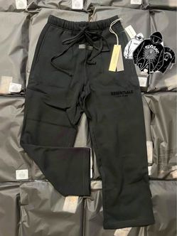 Black Stretch limo relaxed essential sweats
