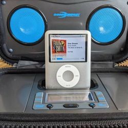 Sonic Impact i-P23 Portable Sound Speaker Audio Docking for iPod Black