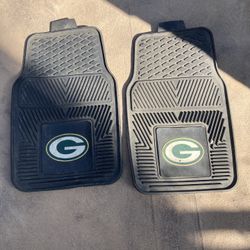Green Bay Packers Car Mats, License Plate And more ! 60.00 OBO!