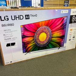 86” LG UR80 4K UHD Smart Tv