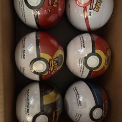Pokemon 6 pokeballs (18 packs total)