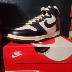 Nike Dunk High Womens Vintage Black Size 5.5w