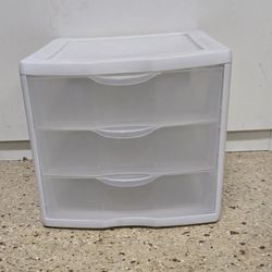 Sterilite 3 Drawer Mini Desktop Organizer