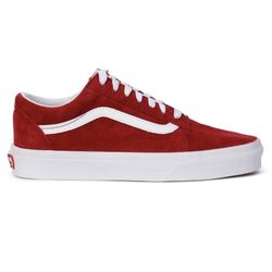 Vans Scooter Red Suede Old Skool Shoe - 8