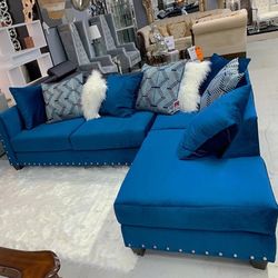 Santos Blue Sectional / couch /Living room set