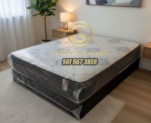 Queen Mattress Set – Medium – Brand New – Delivery Available 🚚