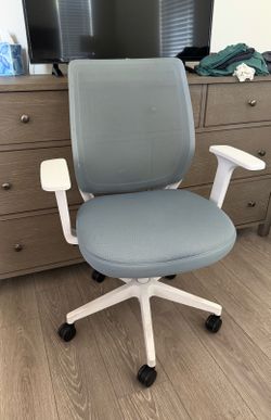 Light blue office chair