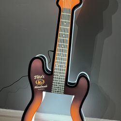Tito’s Vodka Guitar Bottle Presenter 