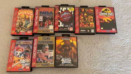 8 Used Complete Sega Genesis Games
