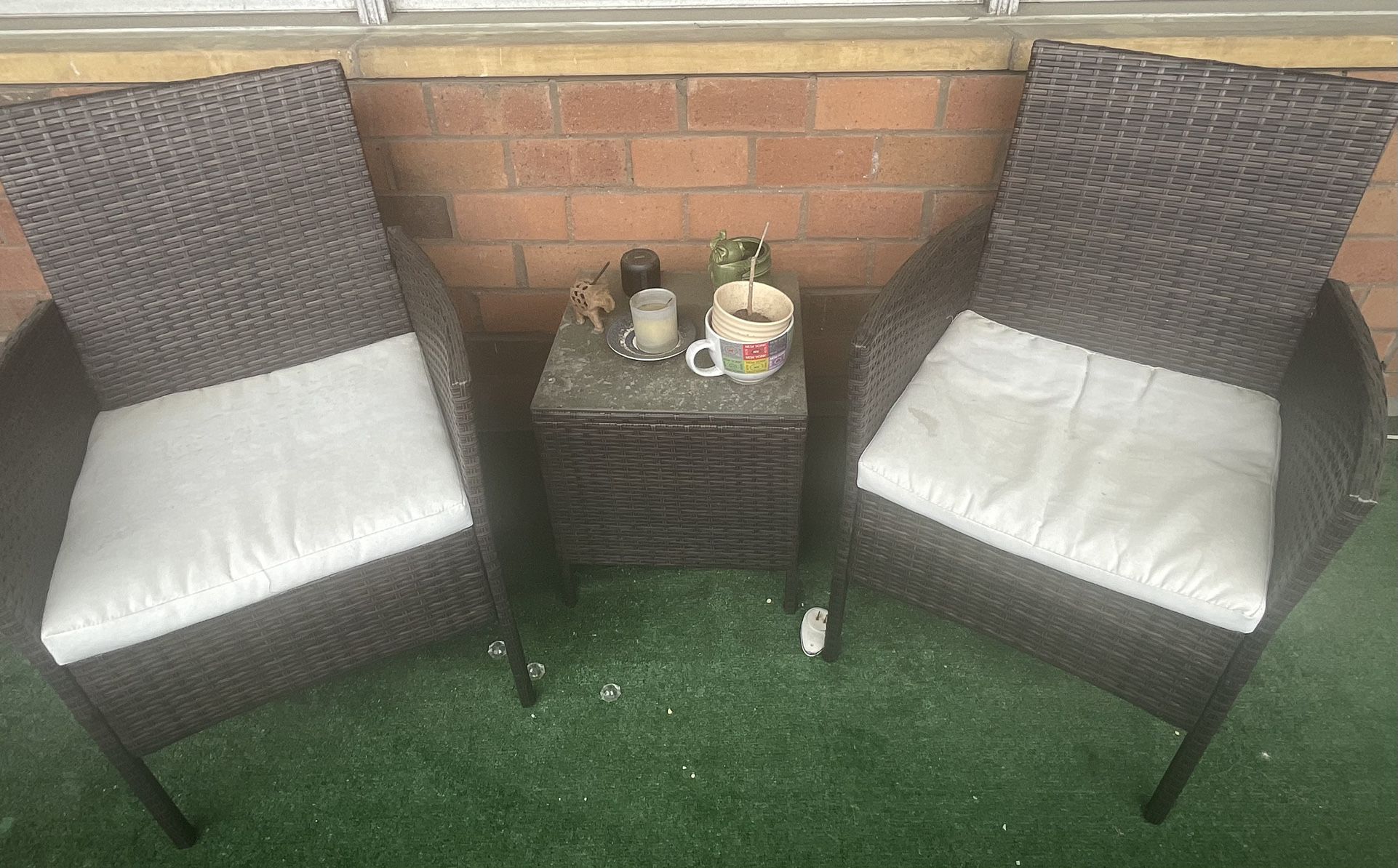Patio Set, Table +2 Chairs 