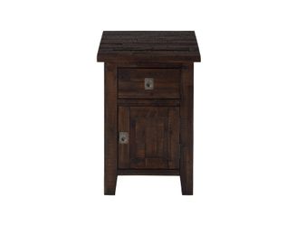 Kona Grove Dark Brown Cabinet Chairside Table