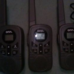 3 Onn Walkie Talkies 25 Miles Reaching Radius 