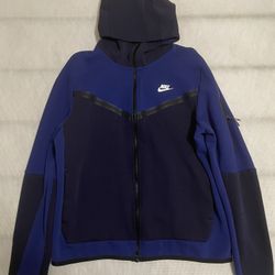 Rare Nike Tech Fleece Hoodie Royal Blue-Navy Blue / Size L / Excellent Condition / Pickup  