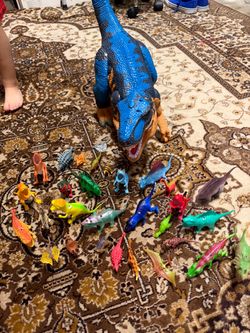 Lightup and sound making dinosaur, with mini Dino’s, $15 for all