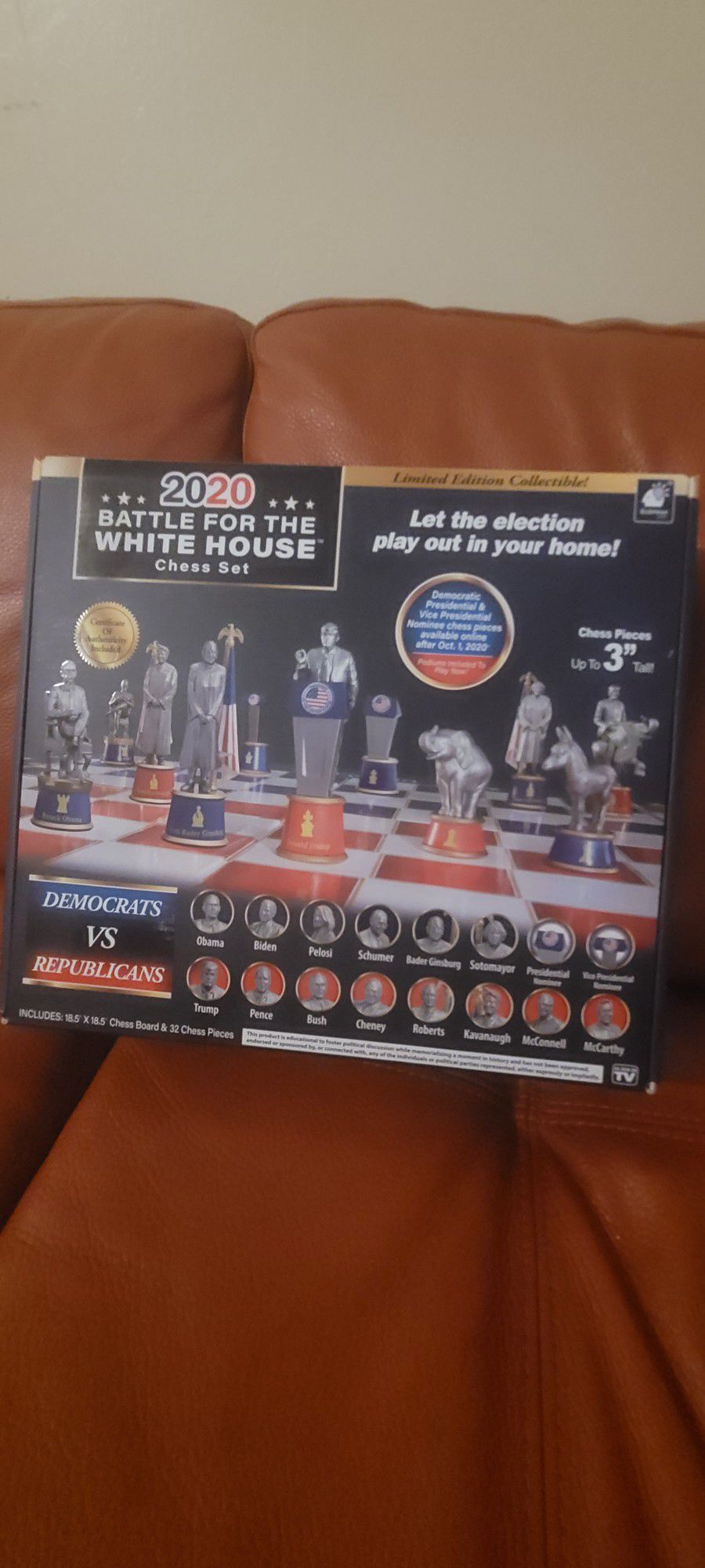 2020 Battle Of The White House Chess Set