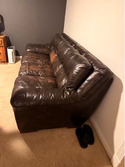 Leather couch