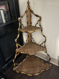 Bamboo Corner Shelf