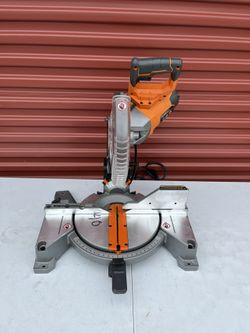 RIDGID 15 Amp 10 in. Corded Dual Bevel Miter Saw with LED Cut Line Indicator