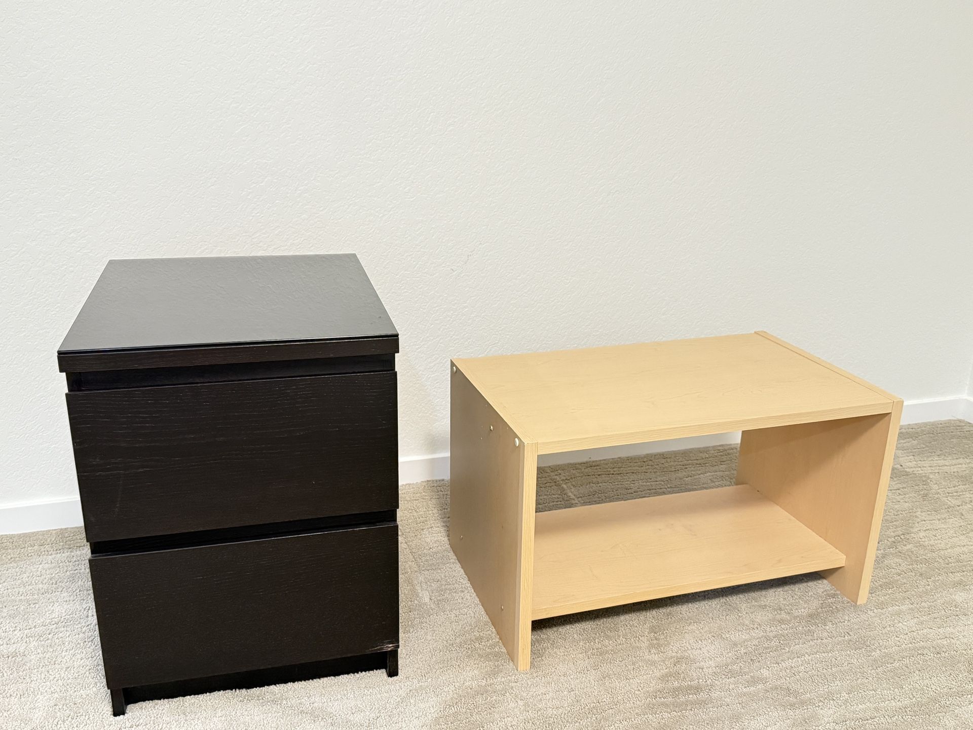 Ikea Night Stand & Table