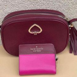 Kate Spade Kourtney Mini Bag with Small Wallet, New/Bolsa chiquita con cartera