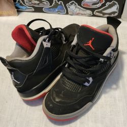 Jordan 4 Retro Bred Size 3 Youth