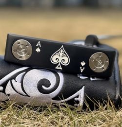 Ace of Spades Black Blade Putter 34” RH w/ Headcover CNC Milled | Brand New