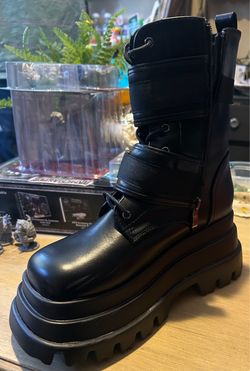 Black Combat Boots/ Platforms