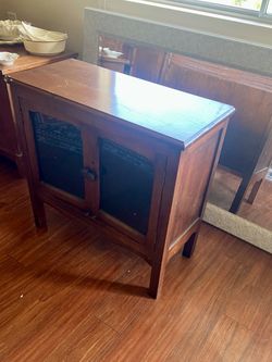 Wooden Glass Front Cabinet