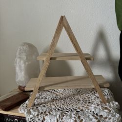 2 tier wooden stand 