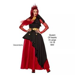 Descendants Queen of Hearts Costume XL