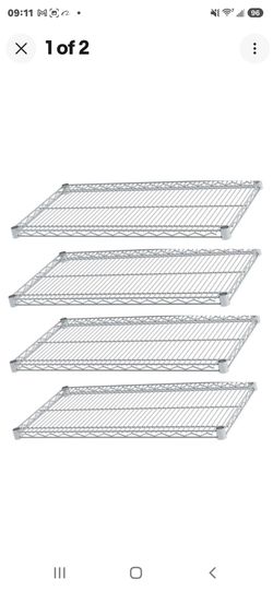 4 pcs Focus Foodservice FF1836G 18" x 36" CHROME Wire Shelf New in box 4 Pcs / 1 Box