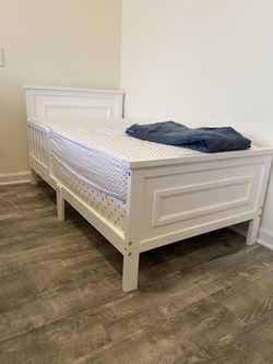 Almost New Toddler Bed with Mattress